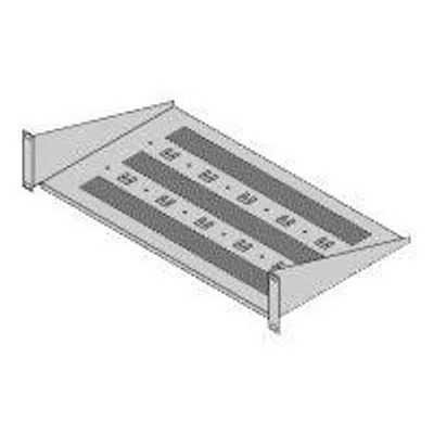 Zdjęcie produktu dla SCHROFF - Regał - kolor RAL 7035 - 2U - 48,3 cm (19")