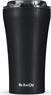 Zdjęcie produktu dla Kubek termiczny na kawę Dr.Bacty Apollo 2.0 - 360 ml - Black Matt