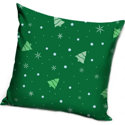 Obrázok produktu pre Vianočný obal na vankúš Green Christmas 40x40 cm