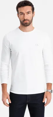 Obrázek produktu pro Ombre Clothing Pánské tričko s dlouhým rukávem Kuvendor bílá L