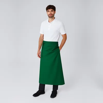 Produktbild von Bistroschürze B 100 x L 100 cm, flaschengrün : Flaschengrün : 65% Polyester 35% Baumwolle