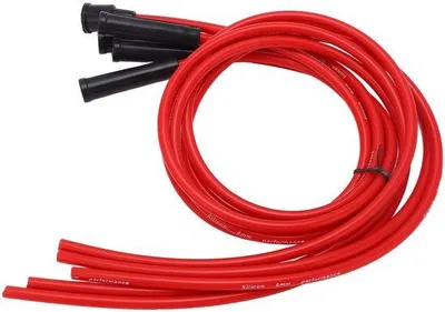 Productafbeelding van Auto-prestatiekabelset met klassiek design - 8 mm - 4 cilinders - Duurzaam materiaal - Hoge prestaties - Bougiekabels