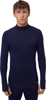Productafbeelding van Thermoshirt van merinowol met lange mouwen voor heren, met of zonder halve rits