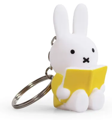 Image de Porte-clés Miffy de Stempel – 3,5 x 3,5 x 6,25 cm – Jaune
