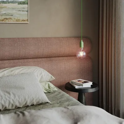 Immagine prodotto di Creative-Cables Lampada a sospensione colorata in silicone con cavo tessile