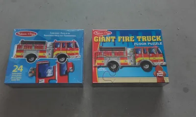 Produktbild von Riesiges Feuerwehrauto-Bodenpuzzle