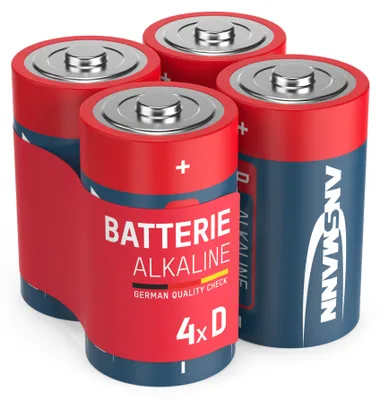 Produktbild von ANSMANN Alkaline Batterien Mono D LR20 1,5V, 4 Stück