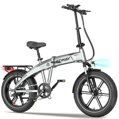 Produktbild von E-Bike Klapprad 20*4 Zoll elektrofahrrad E-Faltrad ,bis zu 50-100km Klapprad Shimano 7 Gang, 48V10,4AH akku Pedelec E-cityrad stoßdämpfender Sattel