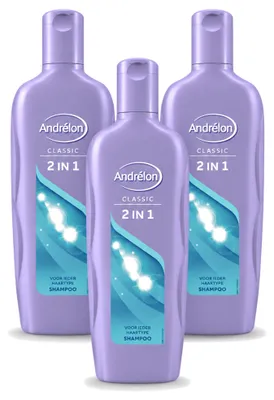 Imagen del producto de 3 champús 2 en 1 Andrélon - 450 ml - Paquete económico - 3 unidades