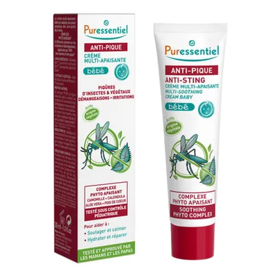 Image de Puressentiel Crème Anti-Piqûres Multi-Atténuation Bébé 30 ml