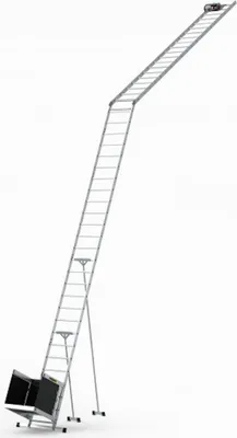 Produktbild von Dachdeckeraufzug 12m bis 125kg mit Transportwagen Schrägaufzug