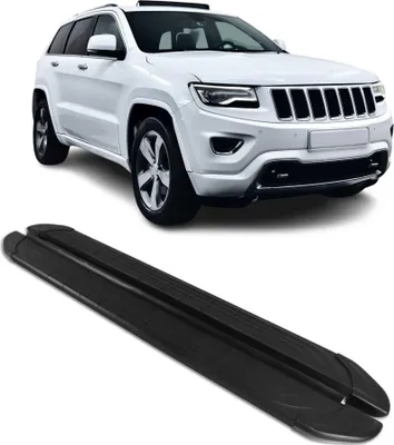 Image de 2011-2021 Jeep Grand Cherokee Marchepieds Latéraux 2Pcs Aluminium Noir