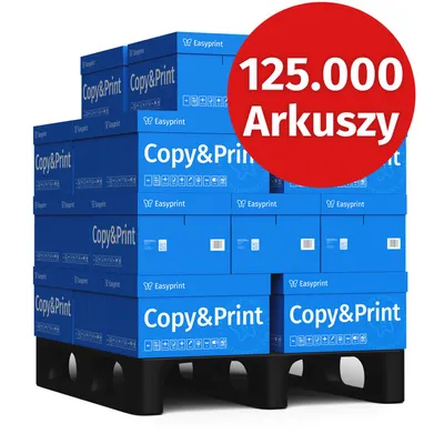 Zdjęcie produktu dla Easyprint Papier do drukarek Papier do kopiowania 125000 arkuszy 250 x 500 A4 Biały papier Premium z certyfikatem CIE 160 PEFC