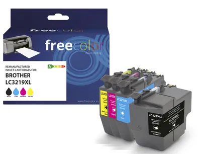 Produktbild von freecolor Patrone Brother LC3219XL Multipack BK/C/M/Y remanufactured - Wiederaufbereitet - Kompatibel