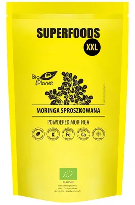 MORINGA SPROSZKOWANA BIO 500 g - BIO PLANET SUPERFOODS