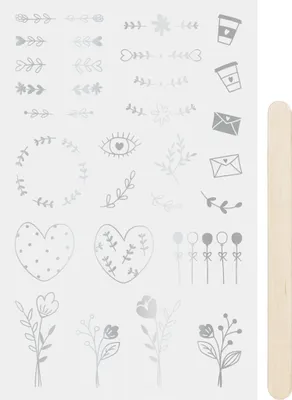 Produktbild von HEYDA Rubbelsticker Ornamente silber