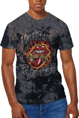 Obrázok produktu pre The Rolling Stones - "Tattoo" tričko batikované pre mužov/dámy uni RO4317 (XL) (Grey)