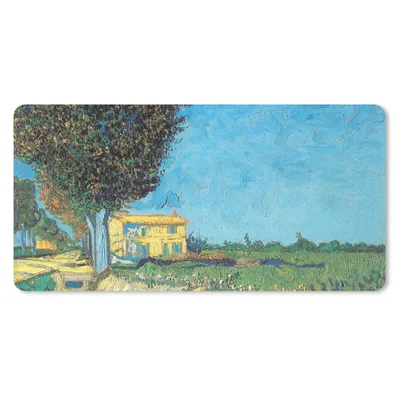 Produktbild von MuchoWow® Schreibtischunterlage Die Allee bei Arles - Vincent van Gogh 80x40 cm - XXL Mauspad - Gaming Mauspad