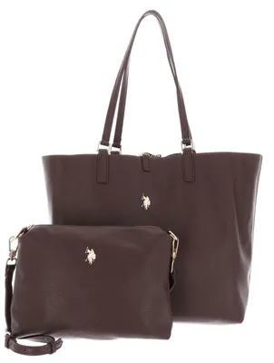 Imagen del producto de U.S. POLO ASSN. bolso shopper bolso de hombro Rogersville Reversible Shopping Bag Horse + Dk Brown marrón oscuro