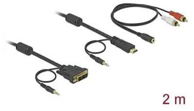 Imagen del producto de DELOCK 84455, DVI-D, HDMI, con conectores dorados