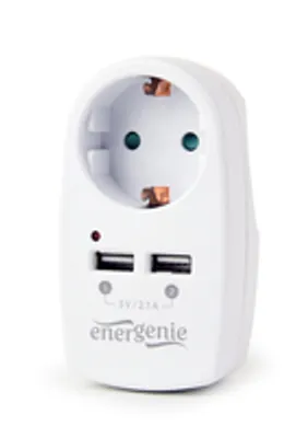 Immagine prodotto di gembird USB-Ladegerät 2-Port 5V/2.1A weiß