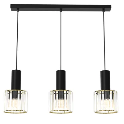 Image de Cristal Lampe suspendue 3Xe27 Plafonnier Lampe à suspendre