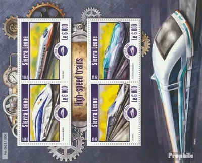 Produktbild von Briefmarken Sierra Leone 2015 Mi 6234-6237 Kleinbogen (kompl. Ausg.) postfrisch Züge
