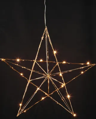 Zdjęcie produktu dla Gwiazda wisząca mosiądz Led LINE 38 cm