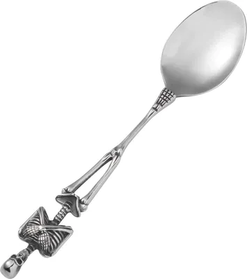 Produktbild von TOPBATHY Löffel Skelett Silberbesteck Halloween-Skelett Skelett-Partyzubehör Skelettbesteck Geschirr halloween halloween assecoires Skelett Besteck Stahl Silver