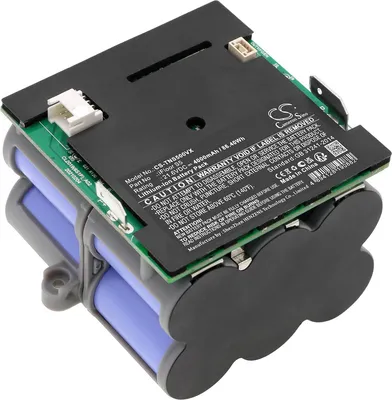 A close-up shot of a battery pack with electronic components.