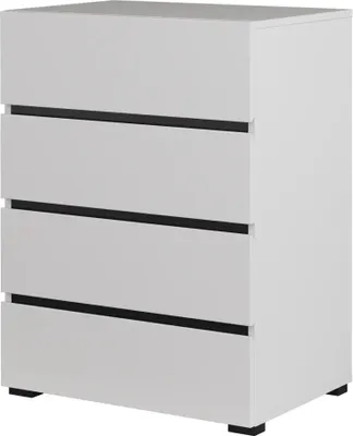 Zdjęcie produktu dla Komoda CROSS 4S 60cm biała/czarna