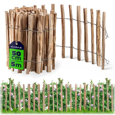 Zdjęcie produktu dla KADAX Płot Ogrodowy Leszczynowy Ogrodzenie 500x50 4-6cm