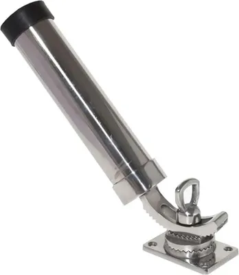 Immagine prodotto di Portacanne regolabile Oem Marine in acciaio inox 2828102 Argento Argento Taglia unica