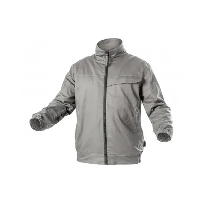 Produktbild von Arbeitsjacke Herren hellgrau/grau Gr. L (52) Högert Technik, 100% Baumwolle, viele Taschen – KALMIT Arbeitsjacke Berufsbekleidung (HT5K803)