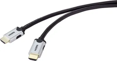 Produktbild von SpeaKa Professional HDMI Anschlusskabel HDMI-A Stecker, HDMI-A Stecker 2.00 m Schwarz SP-9063172 8K UHD HDMI-Kabel