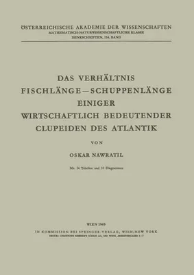 Zdjęcie produktu dla Das Verhältnis Fischlänge - Schuppenlänge Einiger Wirtschaftlich Bedeutender Clupeiden des Atlantik