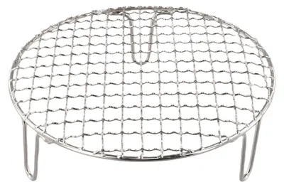Produktbild von Runder Grillrost aus Edelstahl für Barbecue und Backen