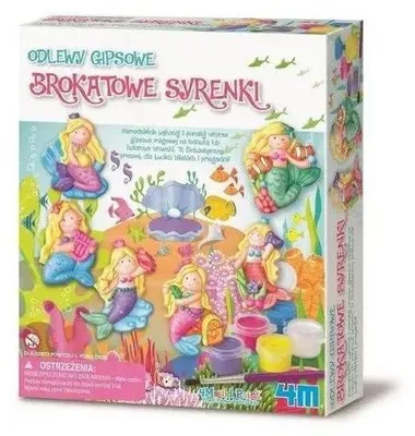 Zdjęcie produktu dla Odlewy gipsowe. Brokatowe syrenki. - 4M