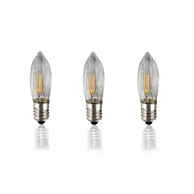 Produktbild von Ersatzkerzen LED-Filament 16V 0,5W, 3Stk E10, für 15 Brennstellen innen 914306