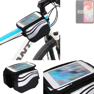 Produktbild von K-S-Trade Rahmentasche Fahrrad-Halterung kompatibel mit Samsung A04 Rahmenhalterung Fahrrad Handyhalterung Fahrradtasche Handy Smartphone Halterung