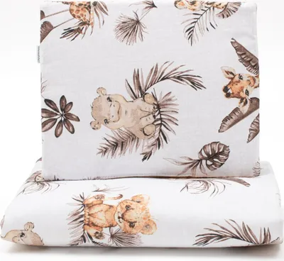 Obrázok produktu pre Obojstranný Set z Velvet do kočíka New Baby Safari