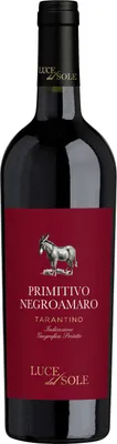 Produktbild von Primitivo Negroamaro Puglia IGT Luce del Sole Apulien Italien Rotwein halbtrocken