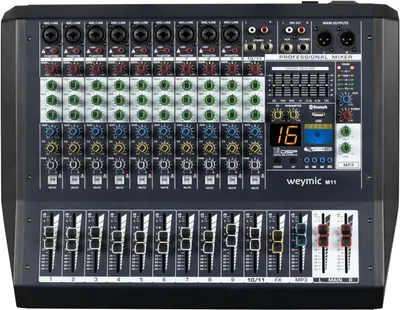Image de Mixeur audio professionnel avec 16 effets DSP, égaliseur graphique, Bluetooth et USB