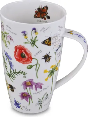 Produktbild von DUNOON Becher Henley Wayside 600 ml Bone China Kaffeetasse 15 cm Teetasse 0,6 l