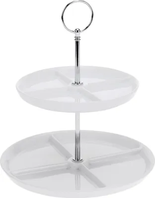 Zdjęcie produktu dla Patera porcelanowa z 2 poziomami, 26 cm