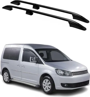 Obrázok produktu pre Podĺžne strešné nosiče pre VW Caddy 2010-2015 L1 hliník čierny