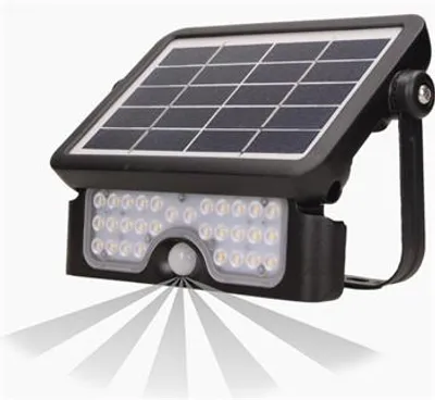 Obrázek produktu pro Solární reflektor ORNO AD-SL-6108BLR4, 500lm, IP65, 4000K, 2x1500mAh, černá