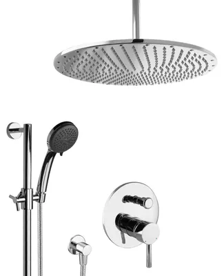 Image de Ensemble de douche encastré PaulGurkes 40 cm avec barre de douche