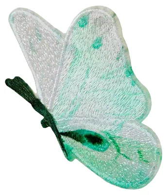 Produktbild von Schmetterling Tier - Aufnäher, Bügelbild, Aufbügler, Applikationen, Patches, Flicken, Zum Aufbügeln, Größe: 6,3 x 5,5 cm