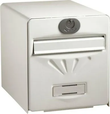 Immagine prodotto di Cassetta per le lettere burg-wachter bianco acciaio inox vetro acciaio zincato 36,5 x 28 x 31 cm